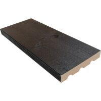 20x120 Hienosahattu välimaalattu lauta musta RR33