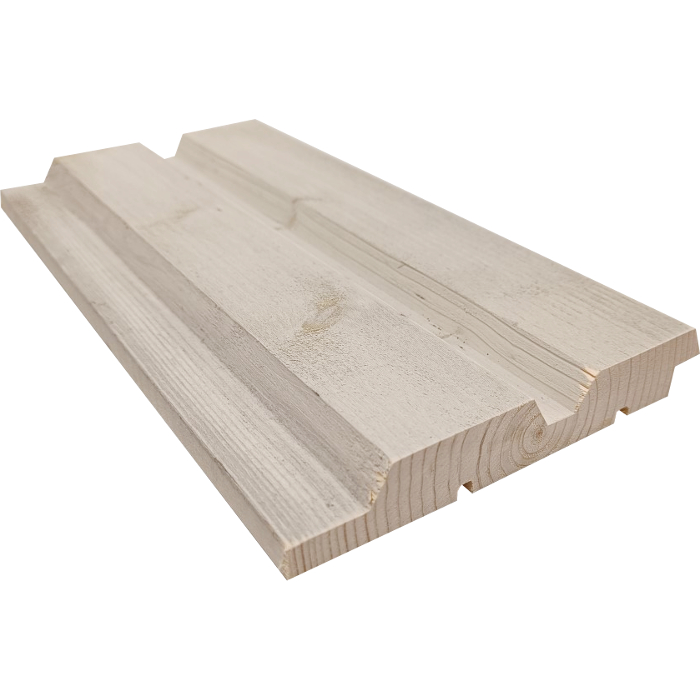 23x145x4500 UYM Ulkoverhouspaneeli Pm Valkoinen Puumesta