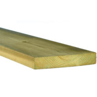 28x145 Terassilauta kestopuu painekyllästetty vihreä sileä