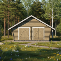 Hirsilato R-XXL (25m²) Rakomallinen Pihavarasto