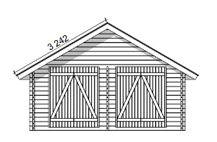 LP Garden S-XL (20 m²) Suoraseinäinen pihavarasto - Image 8