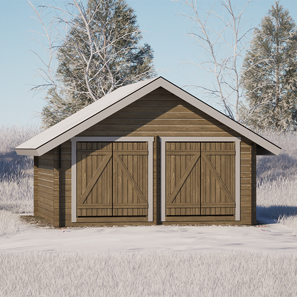 LP Garden S-L (16,4 m²) Suoraseinäinen pihavarasto - Image 5