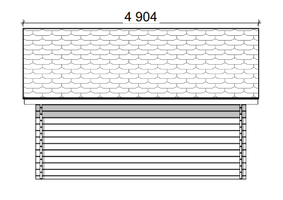 LP Garden S-L (16,4 m²) Suoraseinäinen pihavarasto - Image 9