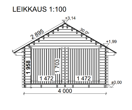 LP Garden S-L (16,4 m²) Suoraseinäinen pihavarasto - Image 7