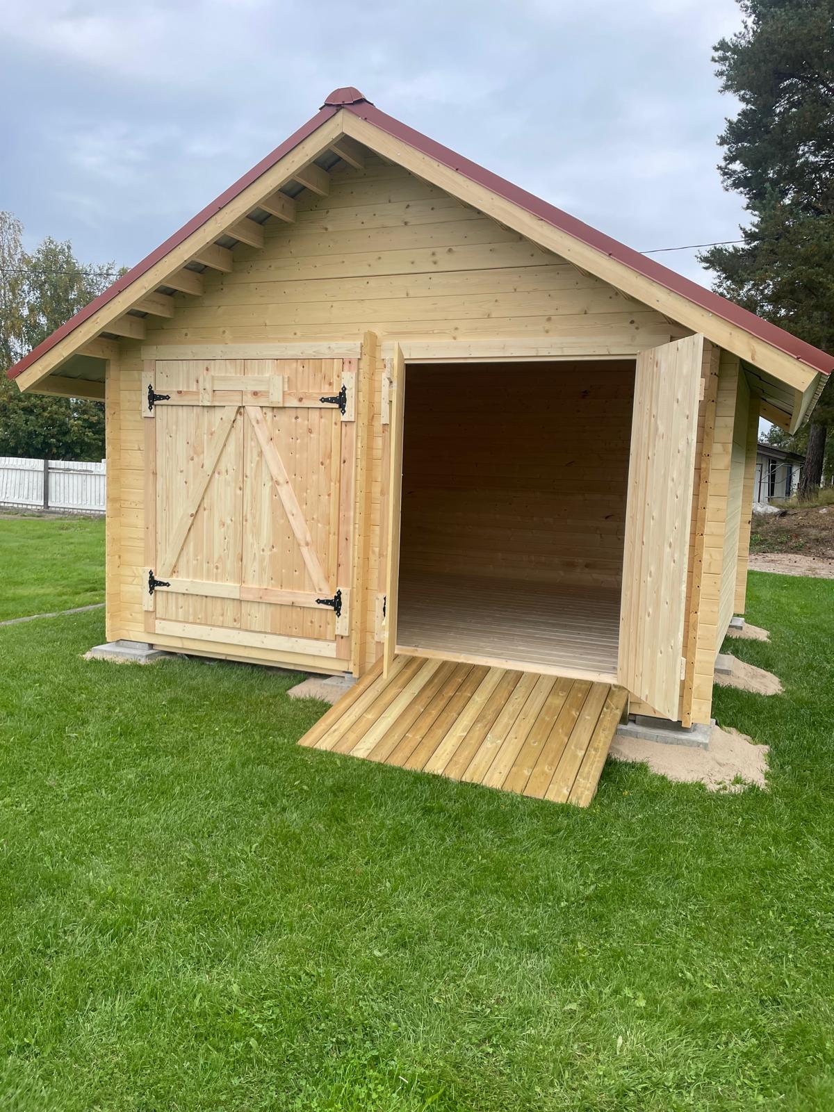 LP Garden S-L (16,4 m²) Suoraseinäinen pihavarasto - Image 2