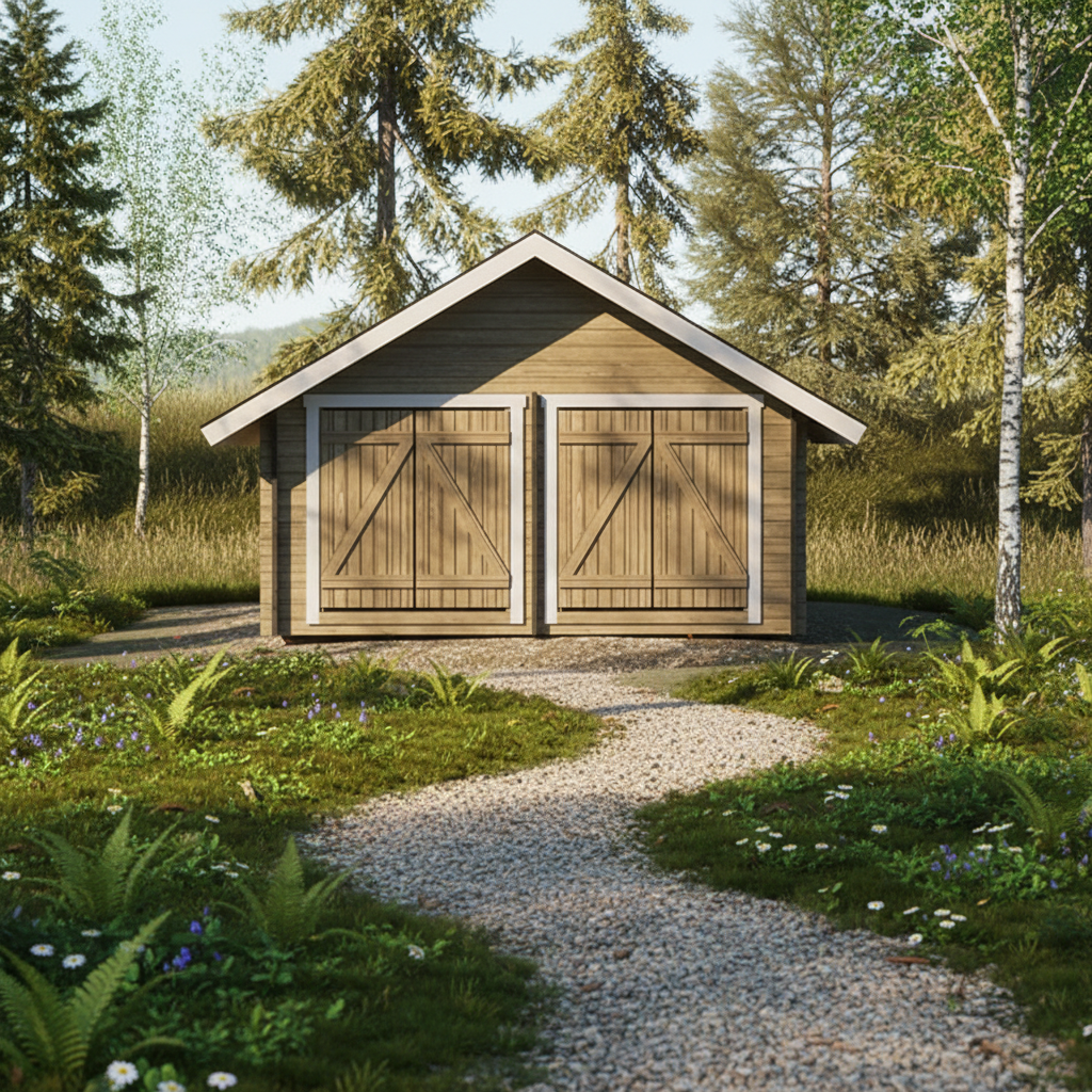 LP Garden S-XL (20 m²) Suoraseinäinen pihavarasto - Image 2