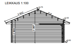 Autotalli + Katos AT30KL (53,9 m²) - Image 5